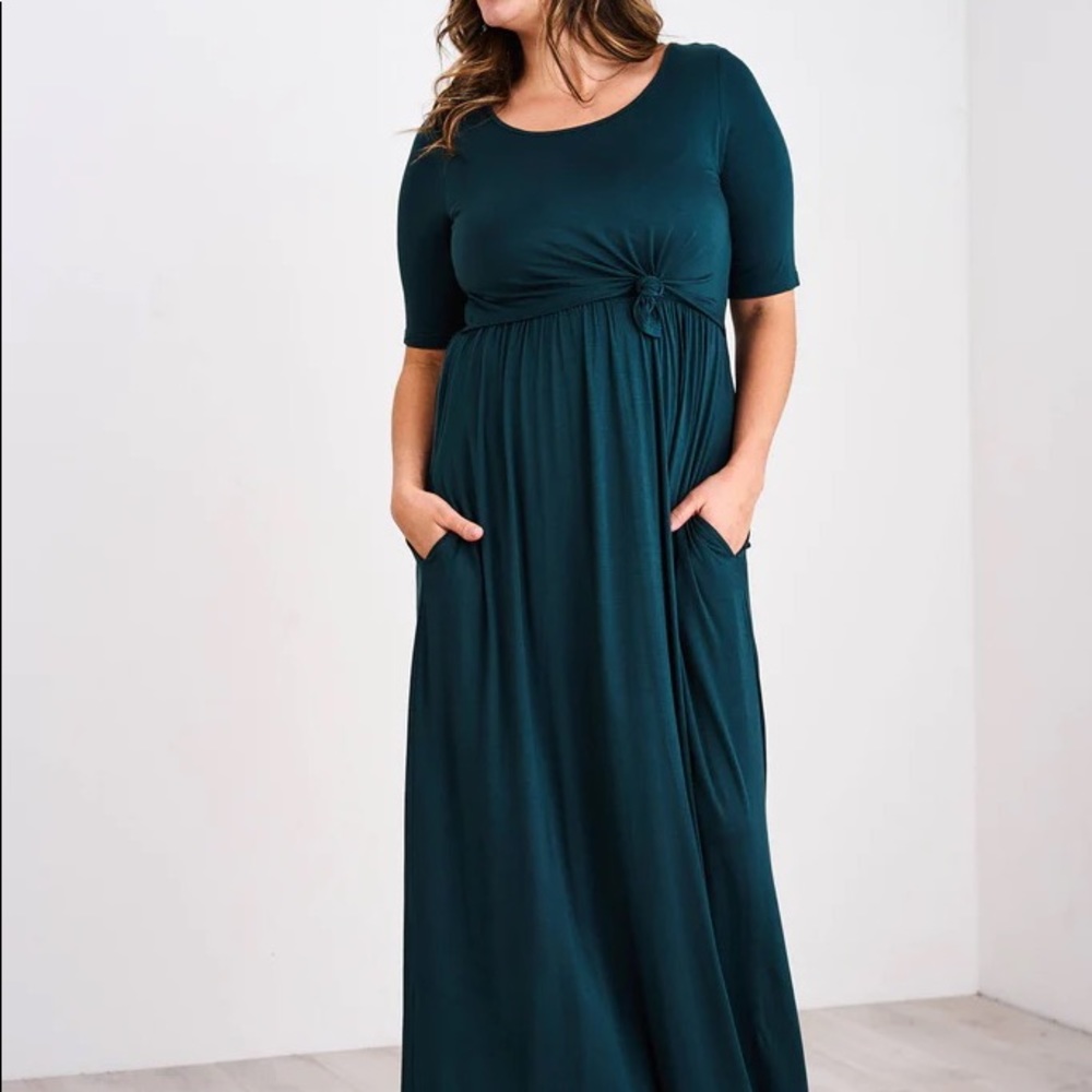 Latched Mama Maxi Dress - Dark Teal